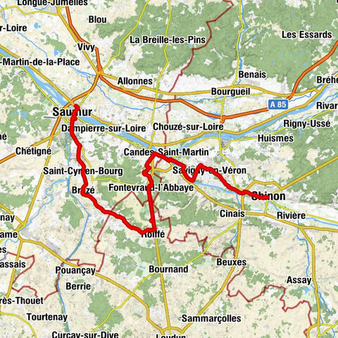 Chinon - Collégiale Saint-Martin - Église Saint-Pierre - Saumur