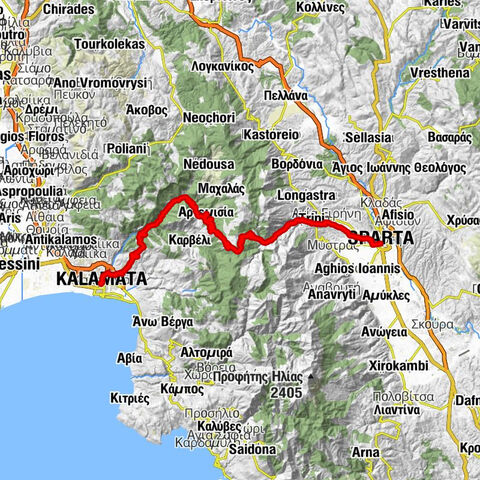 Καλαμάτα - Ιερά Μονή Γέννησης Θεοτόκου - Άγιος Σώζων - Σπάρτη