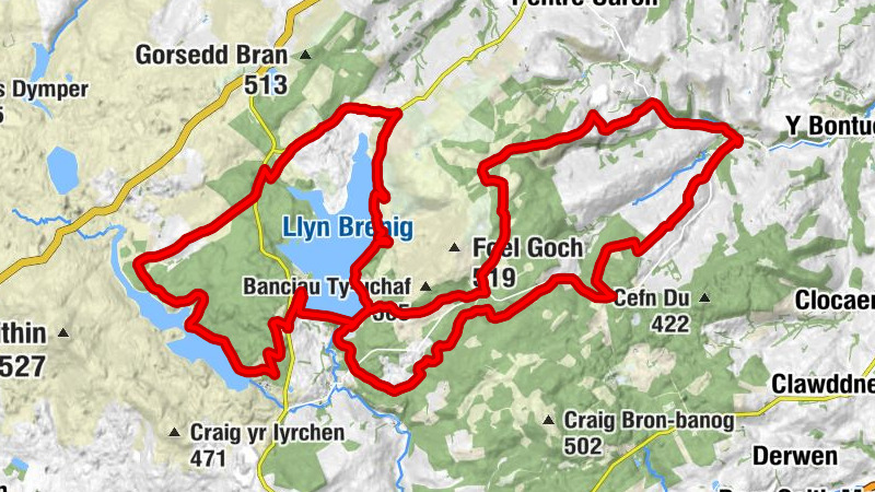 Cyffylliog - Pont Traws-afon - Pont y Brenig - Victoria Jubilee Bridge