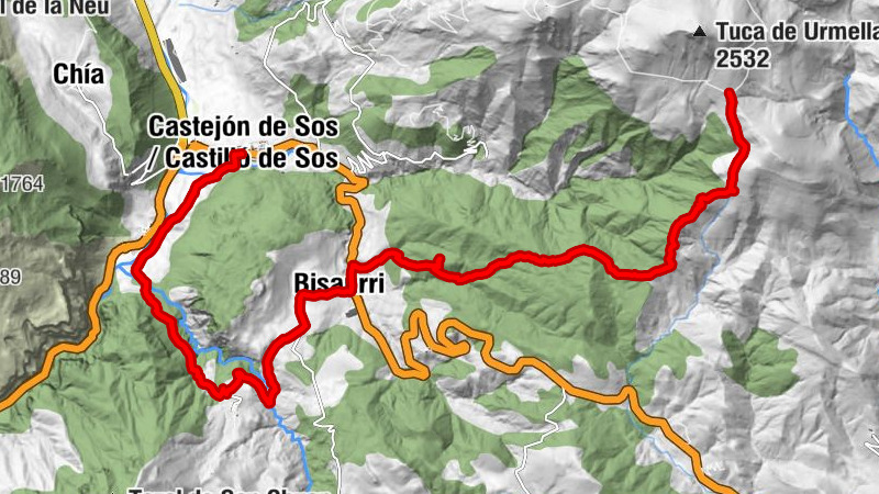 Las Codas - Bisaurri - El Run - Castejón de Sos / Castilló de Sos