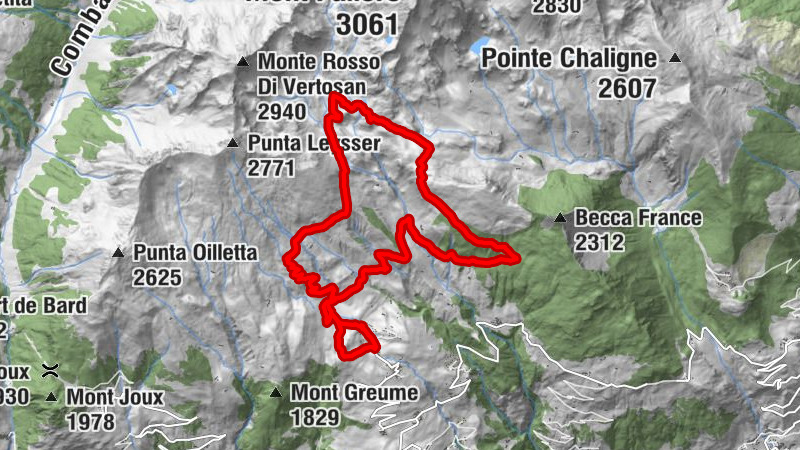 Vetan Villette - Grand Arpilles - Rifugio Mont Fallère / Refuge du Mont-Fallère - Chatelanaz