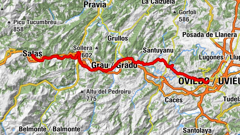 Oviedo / Uviéu - Ermita de la Virgen de Fátima - Iglesia de San Pedro de Grado - Salas