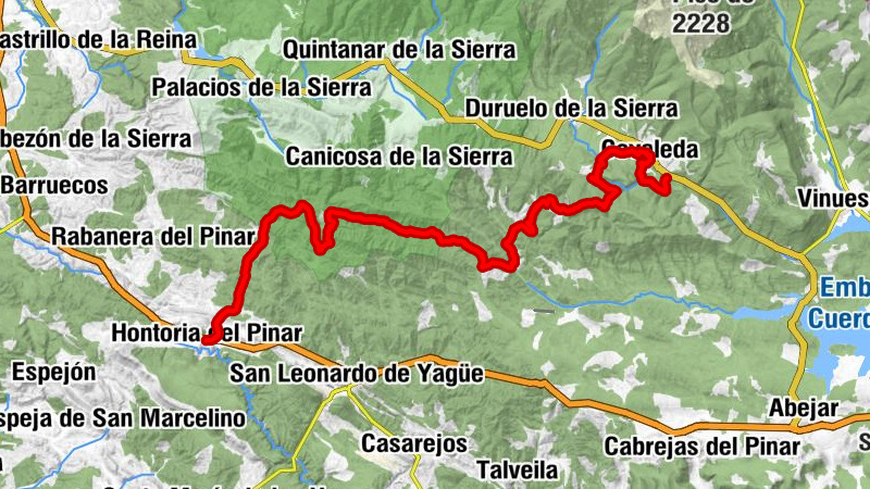 Refugio de Pescadores - Ermita de San Cristobal - Ermita de San Roque - Hontoria del Pinar