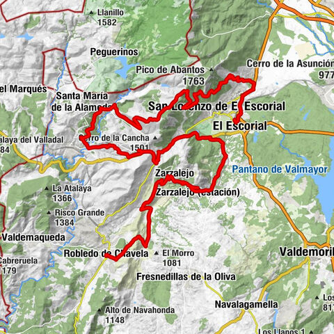 San Lorenzo de El Escorial - Collado de La Paradilla - Iglesia de San Pedro - Robledo de Chavela