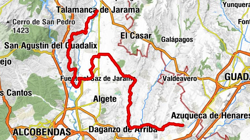 Meco - Camarma de Esteruelas - Valdeolmos - Talamanca de Jarama