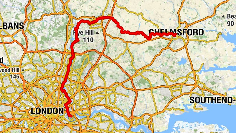 Woolwich - St Peter, Roydon - St Nicholas, Fyfield - Chelmsford