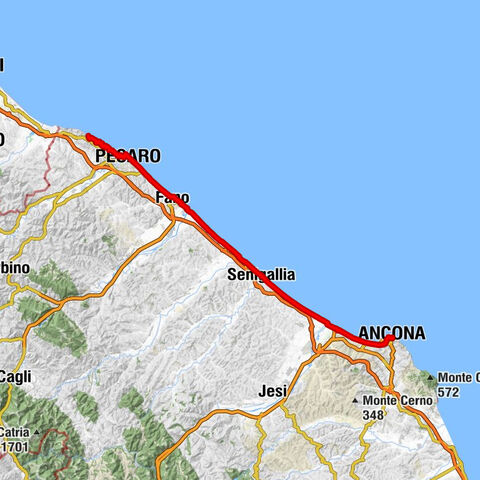 Fiorenzuola di Focara - Monte Trebbio - Monte di San Bartolo - Chiesa dei Santi Cosma e Damiano