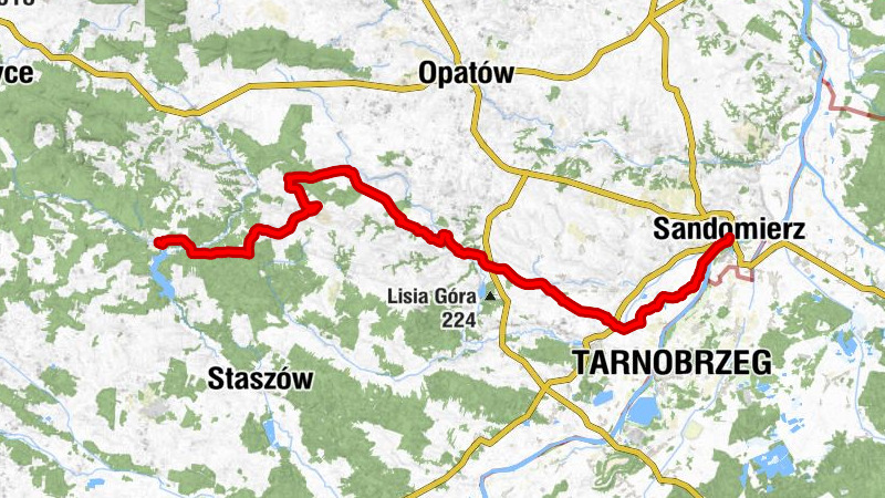 Raków - Wzgórze Zamkowe - Wzgórze Katedralne - Wzgórze Miejskie