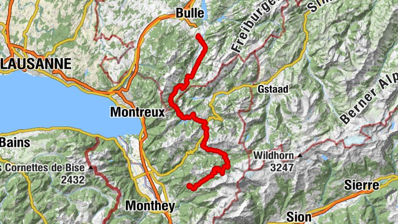 Place de jeux de Villars - Col de la Croix - Chapelle des Allières - Gruyères