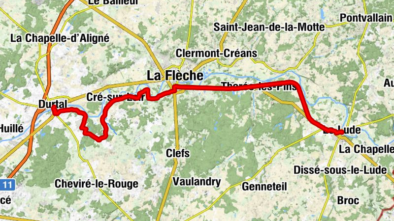 Le Lude - Église Saint-Martin-de-Vertou - Chapelle de Chalou - Le Louvio