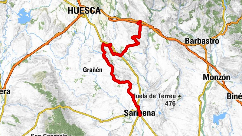 Sariñena - Ermita de la Virgen de la Corona - Ermita de San Joaquín - Bar los Rosales