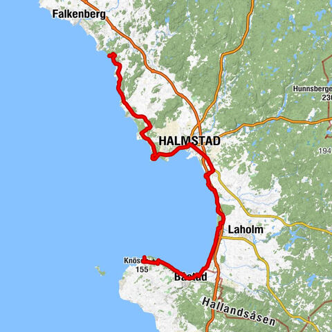 Hovs hallar - Båstad - Immanuelskyrkan - Långasandsvägen
