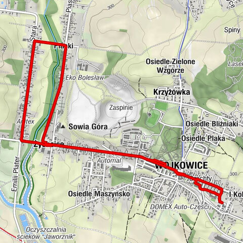 Wojkowice - Szachty - Piaski