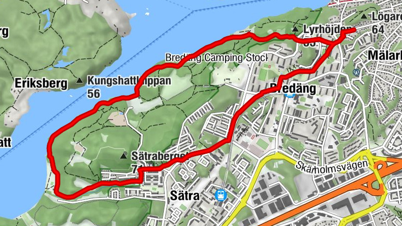 Skärholmens stadsdelsområde - Lyrhöjden - Eriksberg - Huddinge