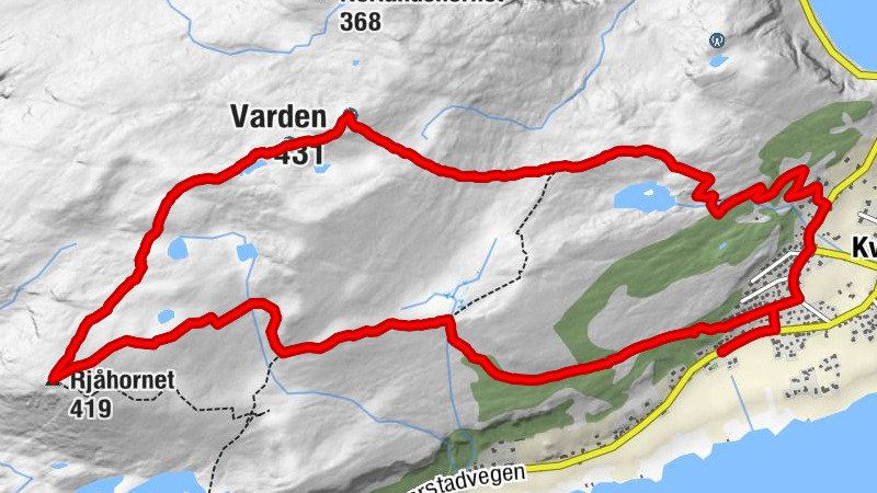 Nerlandsøy bedehus - Rjåhornet - Varden - Kvalsund