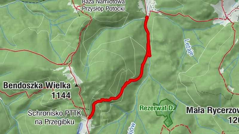 Rycerki - Restauracja w schronisku PTTK na Przegibku - Schronisko PTTK na Przegibku - Rycerka Górna