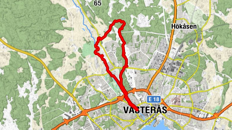 Västerås - Åby - Lustigkulla - Västerås kommun