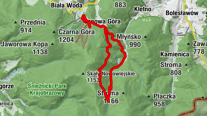 Czarna Góra Karczma - Karczma Hubertus - Sienna - Kaplica świętego Bernarda