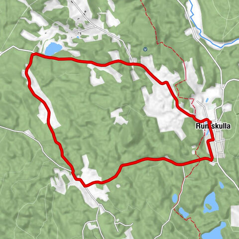 Rumskulla - Klarkullen - Källeberg - Rumskulla kyrka