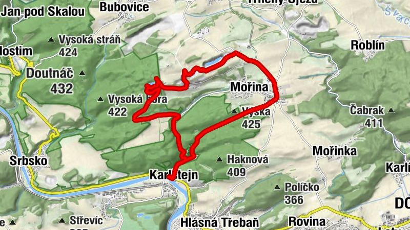 svatý Palmácius - Budňany - Vstup do podzemí v okolí Velké a Malé Ameriky a Mořiny (Spolek Hagen Mořina) - Karlštejn