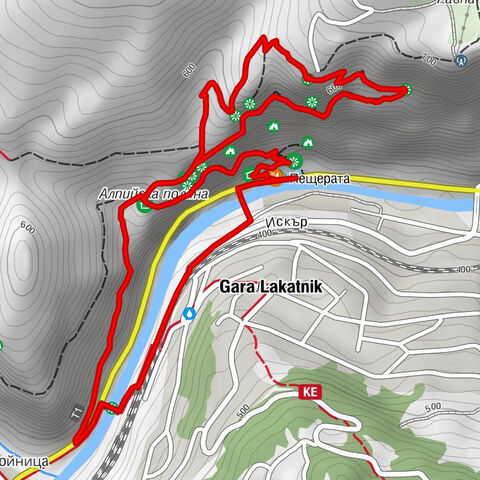 Житолюб - Ръжишка пещера - Гара Лакатник - Пещерата