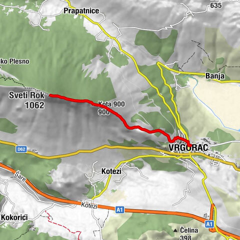 Vrgorac - Kota 900 - Sveti Rok