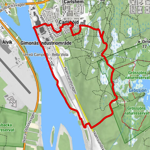 Carlshöjd - Gimonäs - Gimonäs industriområde