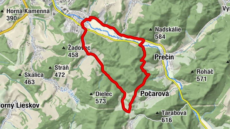 Zakvášov - Šurabová - Považská Bystrica - Hliny