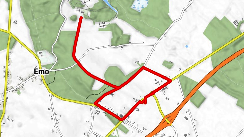 Morett - Dillow Bush Cross - New Inn Cross Roads - Cappakeel