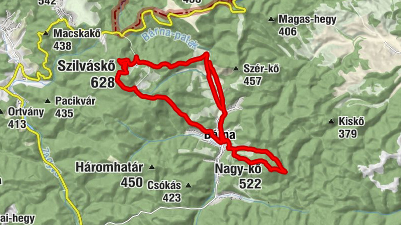 Bárna - Nagyboldogasszony-templom - Szilváskő - Nagy-kő