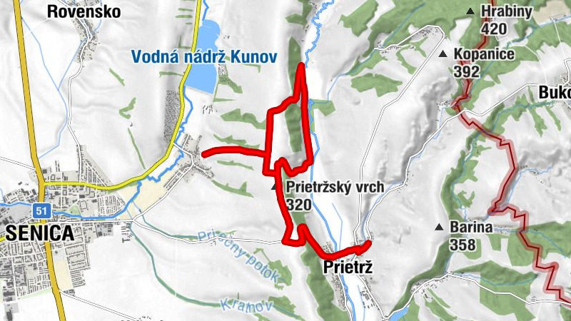 Prietrž - U Jakuba - Prietržský vrch - Buláňovci