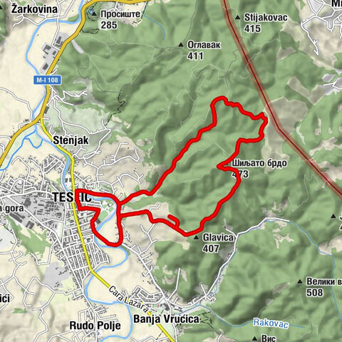 Teslić - Шиљато брдо - Glavica - Alagići