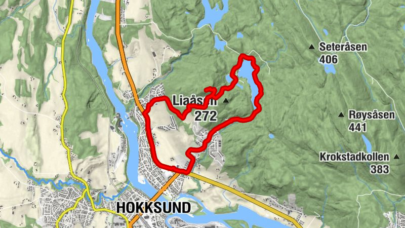 Øvre Eiker - Krukekollen - Hokksund - Watsanpong