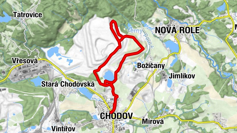 Chodov - Pískoviště - Restaurace Nautilus - Nad Železným Dvorem