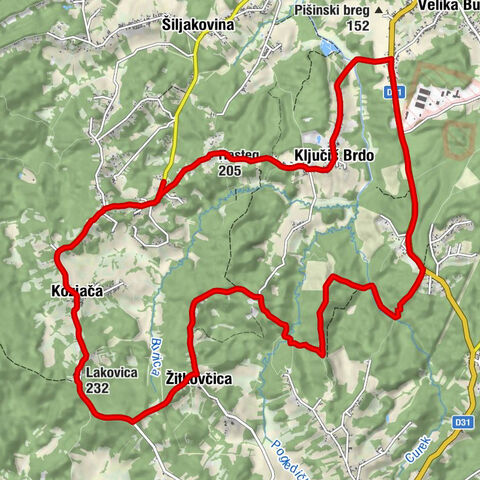 Zagrebačka županija - Lakovica - Rasteg - Krušak