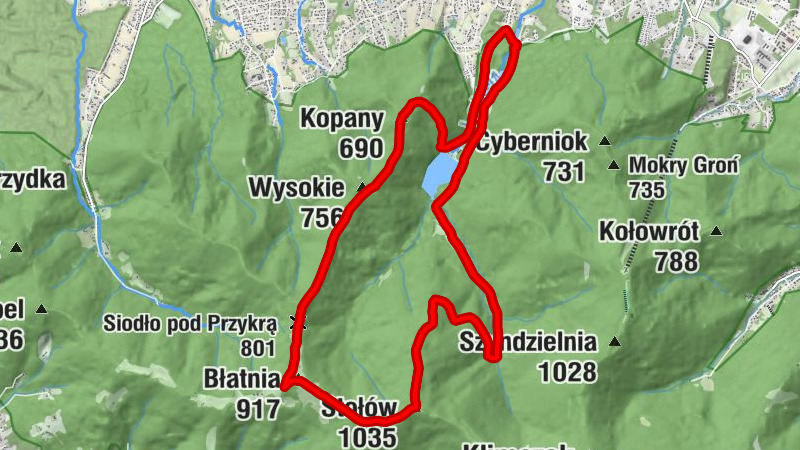 Bielsko-Biała - Stołów - Błatnia - Jaworze