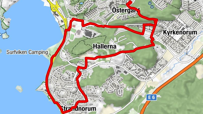 Östergård - Nösnäs - Hallerna - Stenungsund