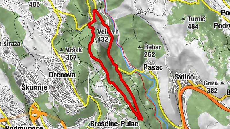 Grohovo - Veli vrh - Kapelica Majka Božja - Rijeka