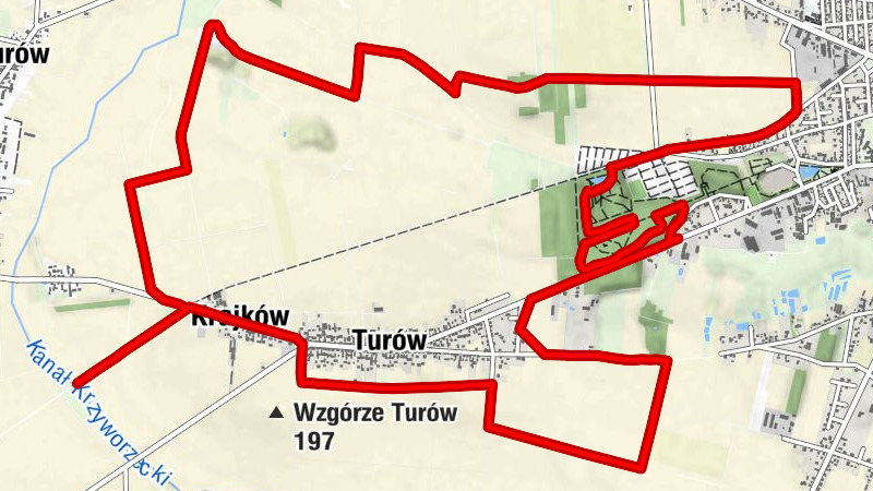 Wieluń - Turów - Kaplica pw. św. Barbary - Podszubienice