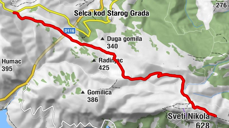 Svirce - Hvarcienda - Sveti Nikola - Sveta Nedjelja