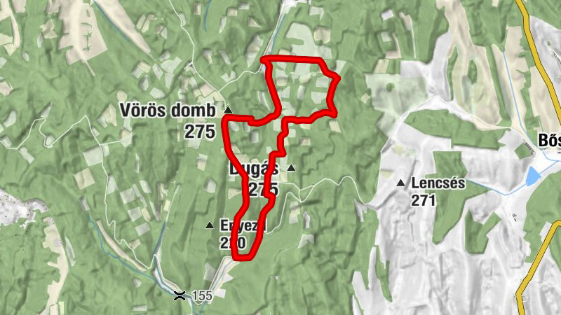 Bőszénfa - Dugás-kút - Vörös domb - Vaddisznóskert