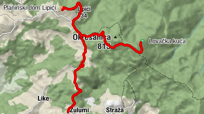Zulumi - Lovačka kuća - Planinski dom Lipići - Lipići