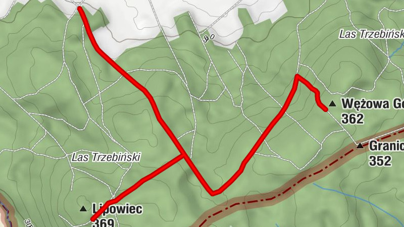 powiat prudnicki - Wężowa Góra - Lipowiec