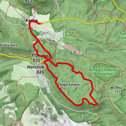 Karłów - Ptak - Kopa Śmierci - Narożnik