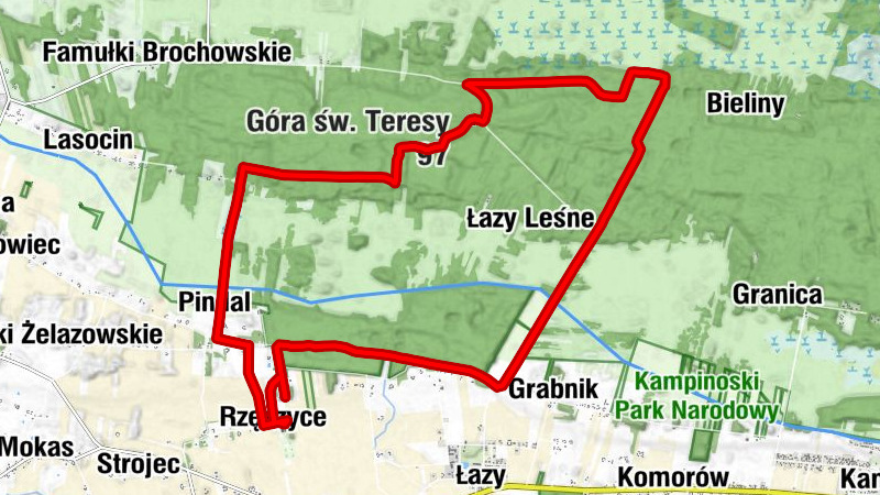 Rzęszyce - Pindal - Góra św. Teresy