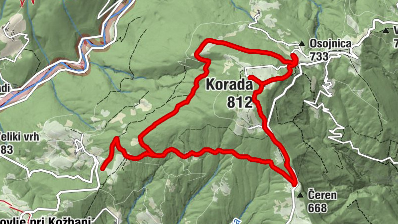 Kanal - Planinska koča Korada - Korada
