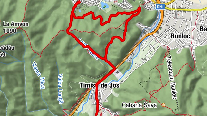 Săcele - Timișu de Jos - Dâmbu Morii