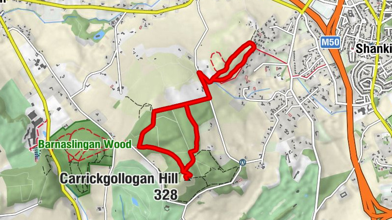 Shankill - Carrickgollogan Hill