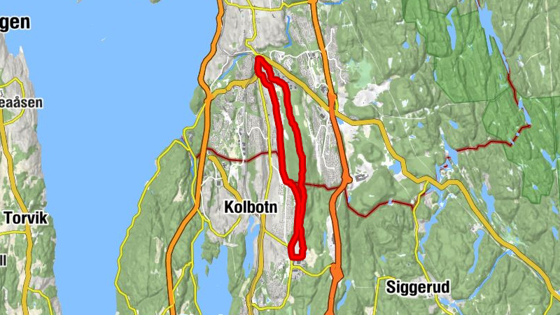 Øvre Ljanskollen - Ljosheim - Grønliåsen - Nordre Ødegården