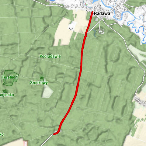 Bór - Radawa - Leśna Polana